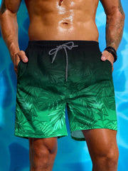 3D Palmboom Shorts voor Mannen – Licht, Stoer & Sneldrogend