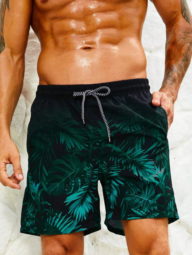 3D Palmboom Shorts voor Mannen – Licht, Stoer & Sneldrogend