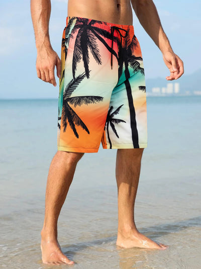 Hawaiiaanse Heren Zwemshort – Met Binnenbroek – Licht & Sneldrogend